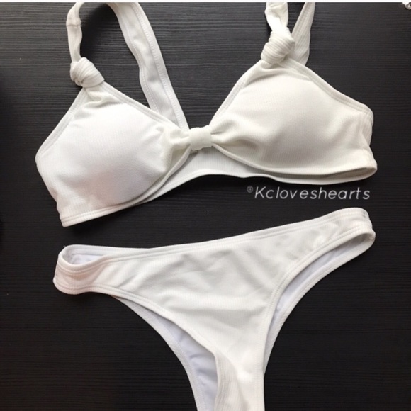 White ripped bikini - Picture 2 of 2